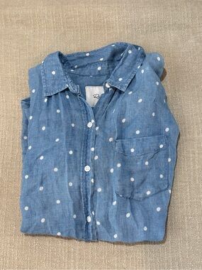 Rails polkadot button down shirt